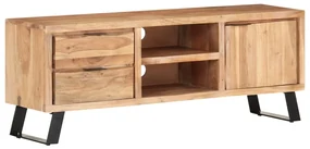 Mobile Tv 120x30x42cm İn Massello Di Mango Con Angoli Vivi /