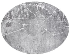 Tappeto MEFE moderno  Cerchio 2783 Marmo - Structural due livelli di pile grigio scuro