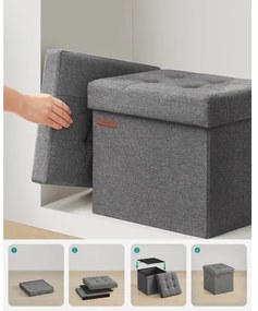 Pouf SULTAN 30x30 cm grigio