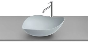 Lavabo da appoggio ROCA irregolare in ceramica grigio