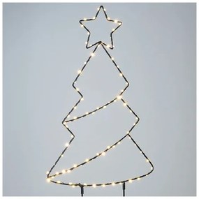 Solight 1V290 - Decorazione natalizia da esterno LED 85xLED/3xAA IP44, luce calda, alberello