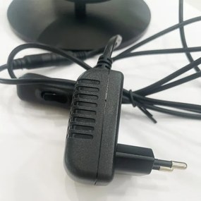 ONLI - Lampada da tavolo LED RINGS LED/17W/230V 4000K 37 cm nera