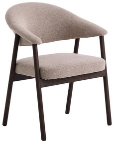 Set di sedie da pranzo beige in rovere massiccio con braccioli 2 pz Elk – Unique Furniture