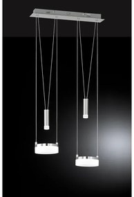 Wofi 7263.04.54.6000 - Lampadario a sospensione con filo LED dimmerabile 2xLED/7,5W/230V + 2xLED/1W