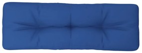 Cuscino per Pallet Blu Reale 120x40x12 cm in Tessuto