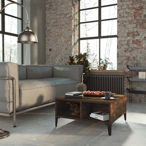 Tavolino Da Salotto Rovere Fumo 60x60x30 Cm İn Truciolato /