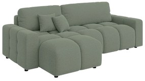 Divano angolare verde chiaro allungabile (con composizione variabile) Luki – Ropez