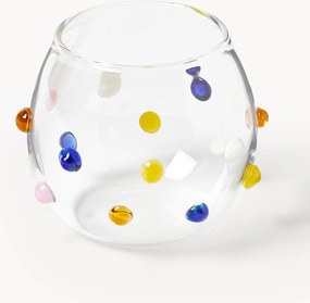 Set di 4 bicchieri in vetro soffiato borosilicato Perli