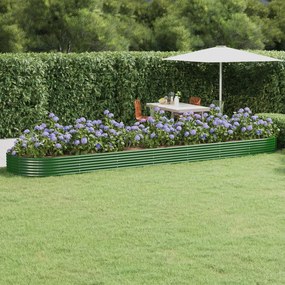 Letto Giardino Acciaio Verniciato A Polvere 600x140x36 Cm Verde /