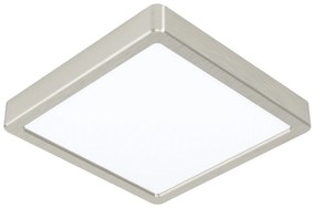 Plafoniera Moderna Fueva 5 Acciaio Nichel Satinato Led Integrato 17W 3000K