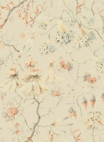 Mindthegap Carta da parati Grandmas Tapestry - BlueWash/  Sienna/ Taupe