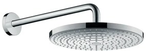 Soffione doccia HANSGROHE Raindance Select S300 in ottone cromo spazzolato L 30.1 x H 16.7 x P 54 cm anticalcare 2 getti