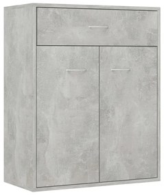 Credenza grigio cemento 60x30x75 cm in truciolato