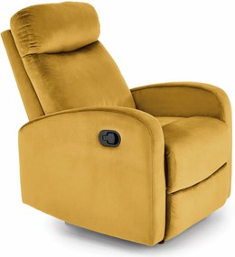 Poltrona reclinabile Wonder in senape - H98 cm