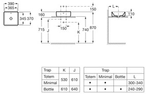 Roca A3270ML000 - Lavandino da appoggio GAP 39x37 cm ceramiche/bianco
