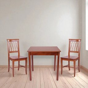 Sedie cucina in legno Ciliegio seduta massello 2 pezzi - TRECCIA