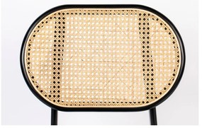 Sedia da pranzo in rattan grigio Spike - Zuiver