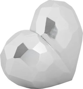 Vaso Heart Silver Cm 19X9X18