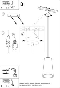 Lampada a Sospensione GULCAN E27 in Ceramica Bianca