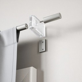 Bastone per tende color argento opaco in acciaio regolabile 107 - 305 cm Flute – Umbra