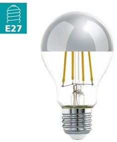 Lampadina LED con calotta sferica a specchio A60 E27/7W/230V 2700K - Eglo 11834