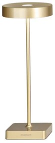 Lampada tavolo senza fili LED ricaricabile USB touch TAP Oro 12x32 cm