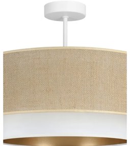 Plafoniera SARTA 1xE27/60W/230V bianco/iuta