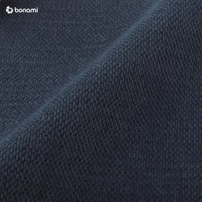 Letto matrimoniale imbottito in blu scuro con contenitore con rete inclusa 200x200 cm Lupine – Micadoni