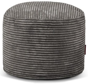 Puof a sacco grigio scuro con rivestimento in velluto a coste Mini – SLOWDOWN