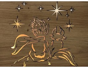 Li-Go 5788/DUB2 - Lampada decorativa da tavolo LED/12W/230V 19x19 cm rovere/Il Piccolo Principe