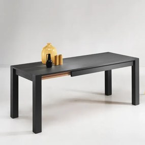 Tavolo da pranzo allungabile a 190 cm BLADE in legno Nero