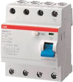 Differenziale salvavita 4P 40A 30mA A 4M ABB F204 A-40 / 0,3