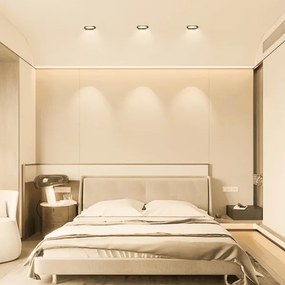 Aigostar - Lampada LED da incasso per bagni LED/4,8W/230V 3000K nero IP65