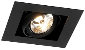 Set di 6 faretti da incasso moderni neri orientabili - Oneon 70