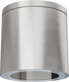 Applique da soffitto IP54 GU10 in Alluminio e Vetro - Inox