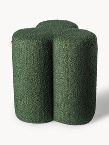 Sgabello imbottito in bouclé Clover