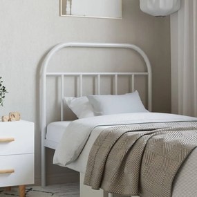 Testiera İn Metallo Bianco 80 Cm /
