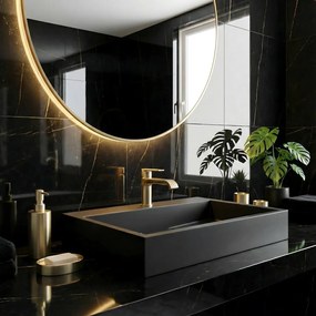 Lavabo in conglomerato GOYA BLACK MAT 60CM