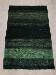 Loribaft Tappeto persiano 110x160 Verde (Iran) Annodato A Mano
