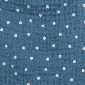 Coperta per neonati in mussola blu 75x75 cm - Bébé Douceur