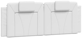 Cuscino testiera bianco 120 cm in similpelle