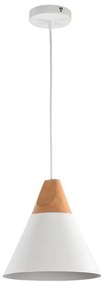 Maytoni P359-PL-01-W -Lampadario a sospensione con filo BICONES 1xE27/60W/230V diametro 22cm bianco/beige