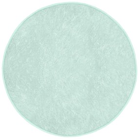 Tappeto rotondo lavabile di colore menta adatto per aspirapolvere robot ø 120 cm Comfort - Mila Home