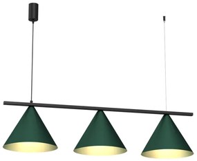 Lampada a sospensione con cavo CAPITAL 3xGX53/15W/230V verde