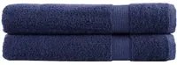 Asciugamani per Sauna 2 pz Blu Navy 80x200cm 600gsm 100% Cotone 137266