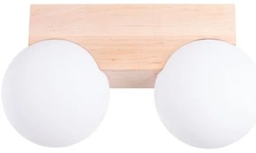 Sollux SL.1683 - Plafoniera BULBO 2xG9/8W/230V faggio/bianco