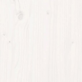 Testiera per letto bianca 156x4x104 cm legno massello di pino
