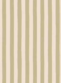 Josephine Munsey Carta da parati Medium Hand Painted Stripe - Southern Light/ Parsnip