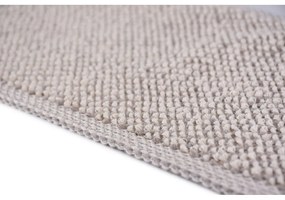 Passatoia per scale grigio chiaro in cotone set da 16 pz 25x65 cm Kumsal Bej - Vitaus
