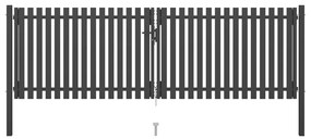 Cancello Per Recinzione İn Acciaio 4x1,5 M Antracite /